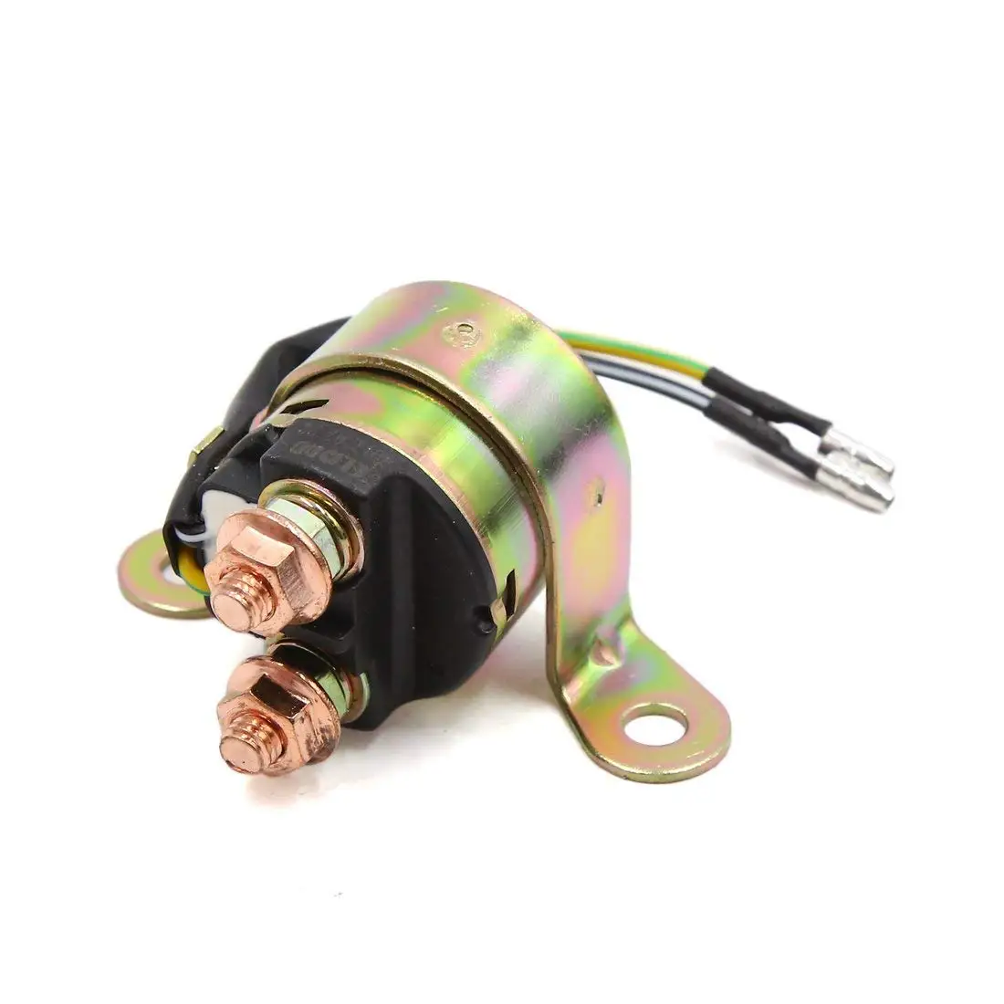 

uxcell DC 12V 2 Wire Motorcycle Scooter Starter Solenoid Relay Black for GN 125
