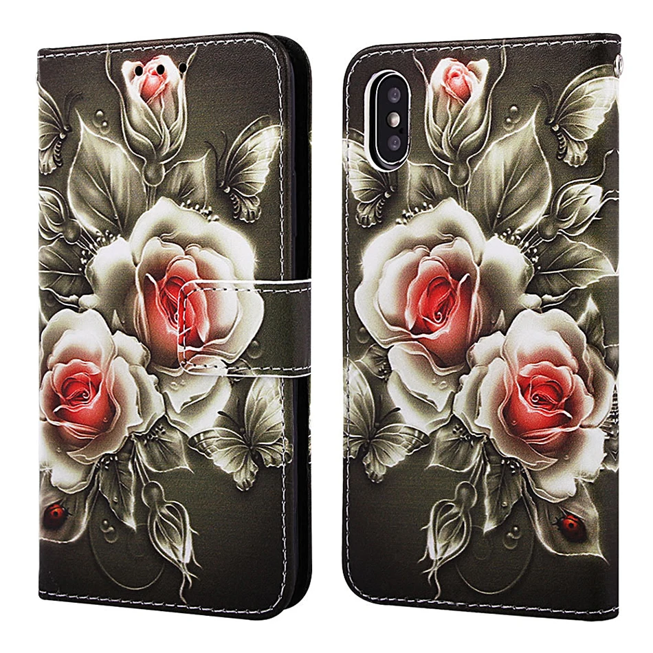Чехол для iPhone 11 Pro Max Caps С Рисунком Тигра и панды, флип-чехол со слотом для карт, чехол для iPhone XR X XS 6 6S 7 8 Plus 8 Plus, чехол Fundas