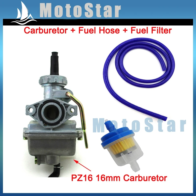 PZ16 Carb 16 мм карбюратор топливный шланг фильтр для 50cc 70cc 90cc 110cc двигатель Quad ATV Dirt Pit