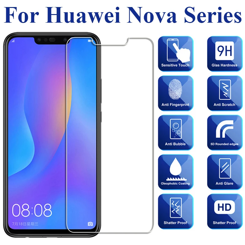 Защитное стекло для huawei nova 3 3i защита экрана 2 plus 2i 4 закаленное huaway nova3i i huaweii