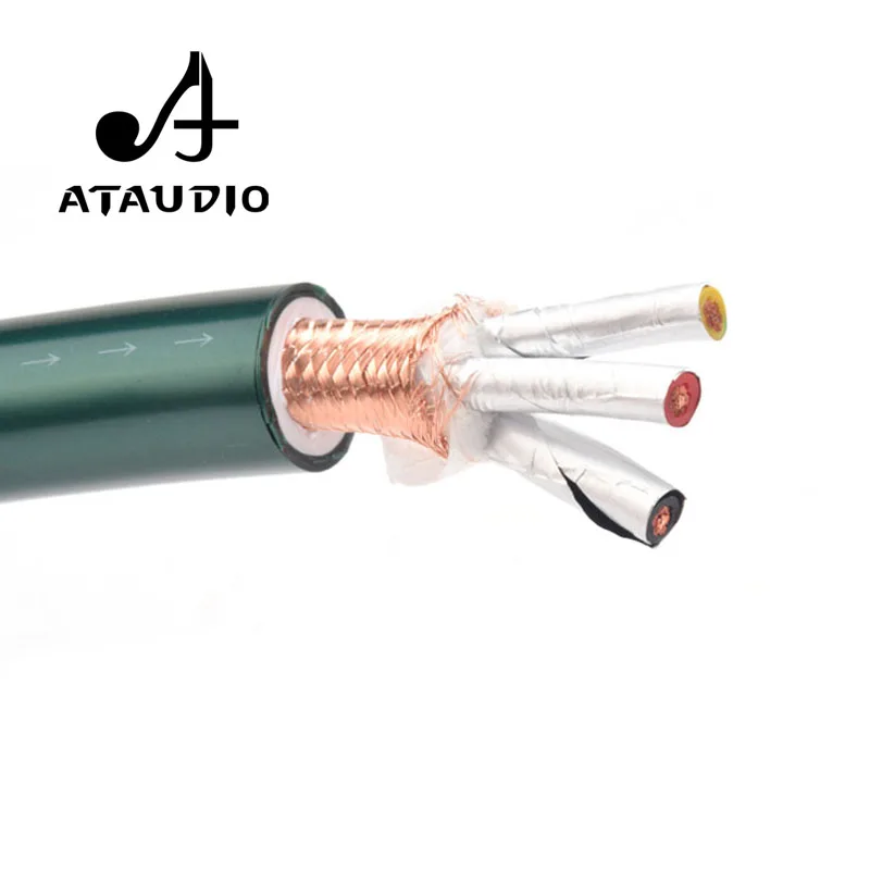 ATAUDIO кабель питания Hi Fi высокочистый OCC шнур с фотоэлементом|Кабели VGA| |