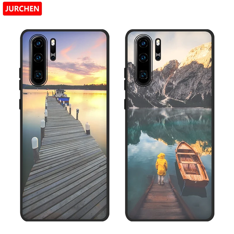 JURCHEN TPU силиконовый чехол для Huawei P30 Pro мягкая задняя крышка с мультяшным принтом / P