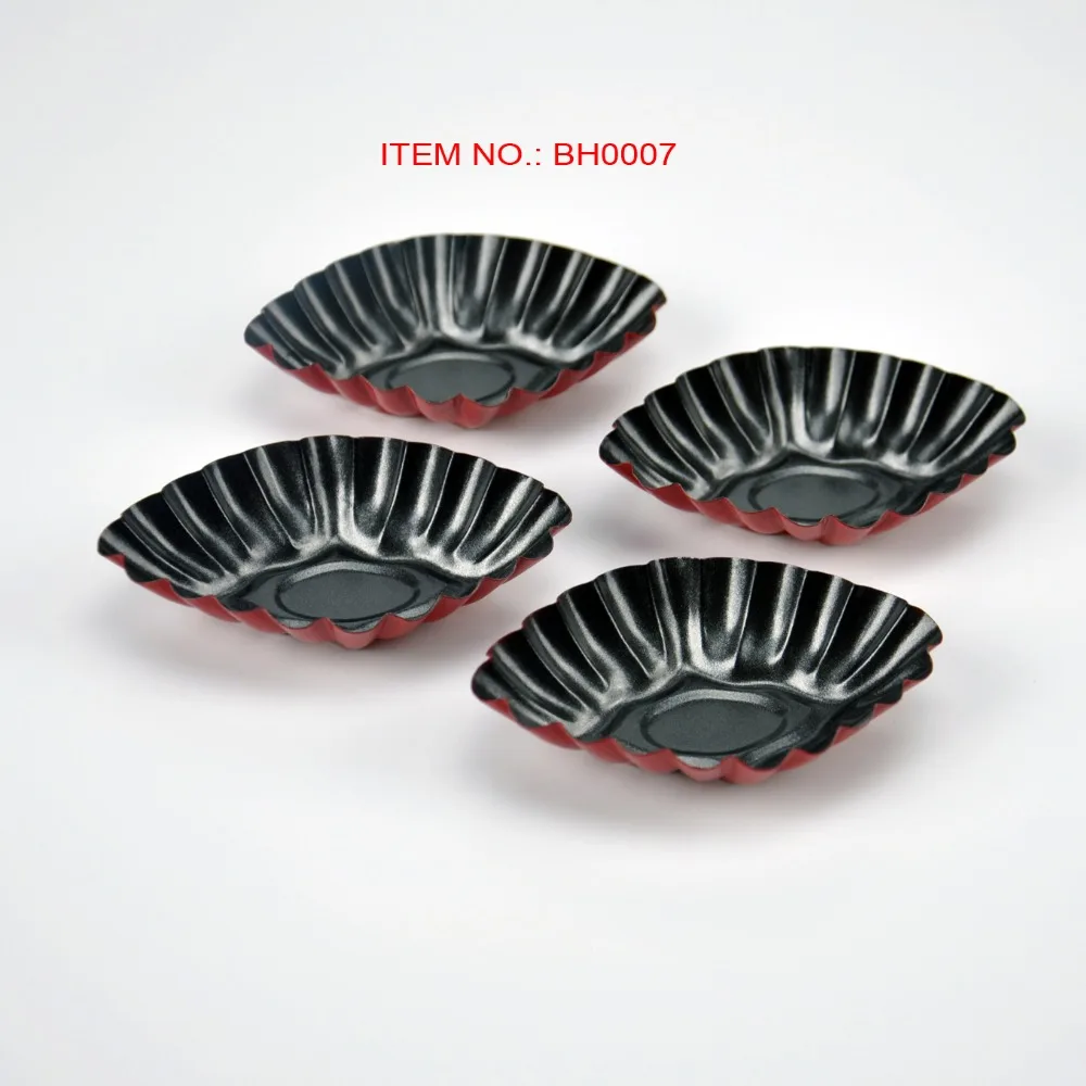 

Mini Quiche Tart Pan Confectionery Tools 8Pcs Non-Stick Fluted Cake Mold Pan Carbon Steel Form For The Cake Egg Tart Molds