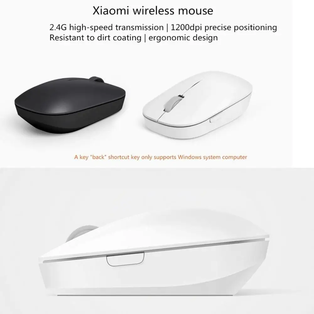 Original Xiaomi Mouse Portable Wireless Bluetooth gaming mouse RF 2.4GHz Dual Mode Connect Mi 1200DPI for Xiaomi mi Notebook