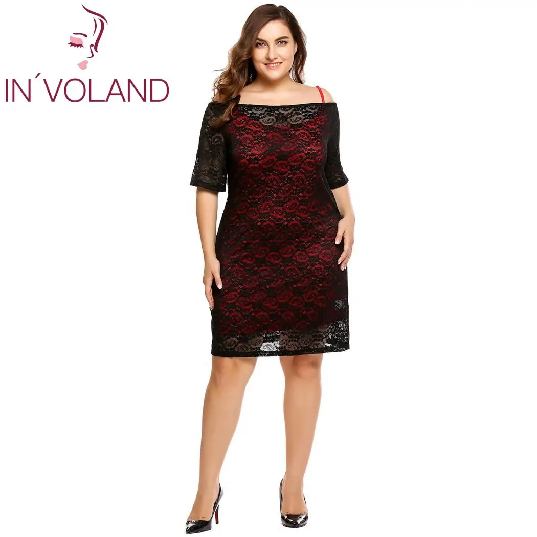 IN'VOLAND женское кружевное платье 2 шт. элегантные винтажные Цветочные кружевные