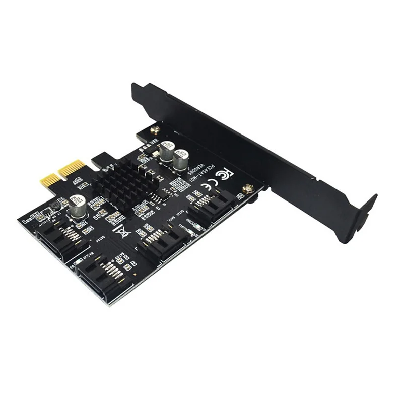 Плата расширения PCI-E для контроллера sata3.0 4 порта 6G плата IPFS жесткий диск mining card