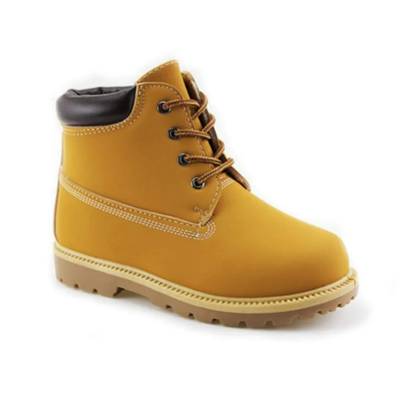 JABASIC Kids Shoes 2019 New Winter PU Leather Boots Boys Non-slip Waterproof Rain Sport Sneakers Children | Мать и ребенок