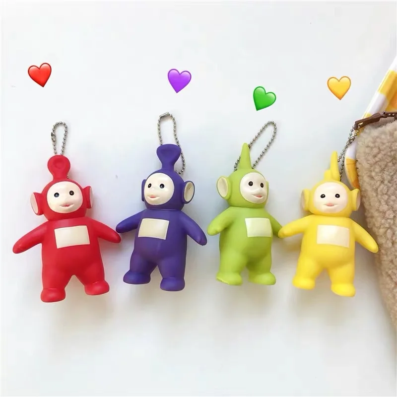 Подвеска на цепочке для ключей Teletubbies креативный мультяшный брелок декорация