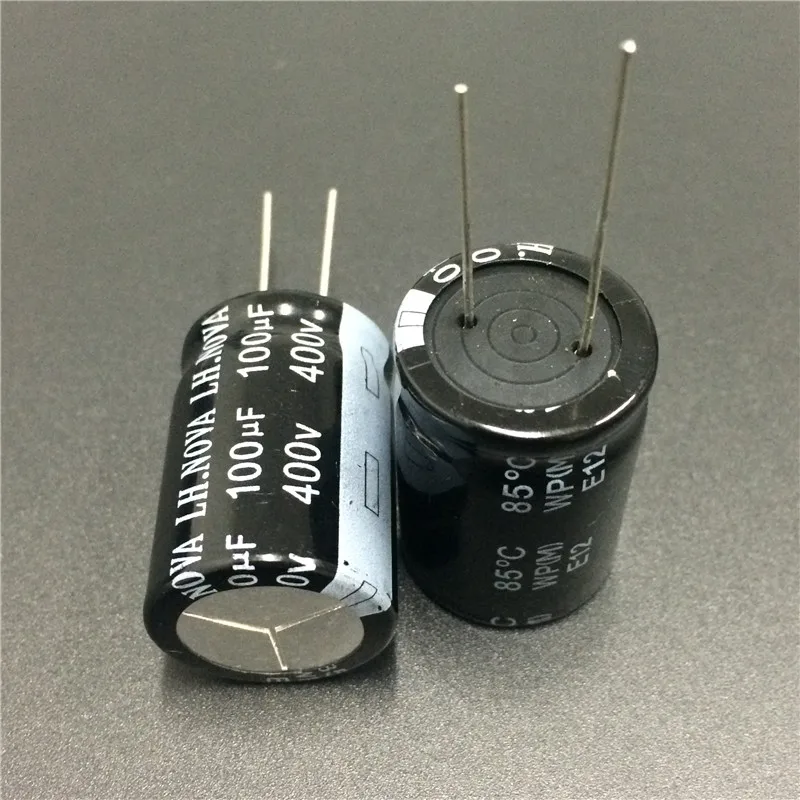 2 шт. 100 мкФ 400V LH. NOVA серии WP 22x30 мм 400V100uF БП Алюминий электролитический конденсатор с алюминиевой крышкой