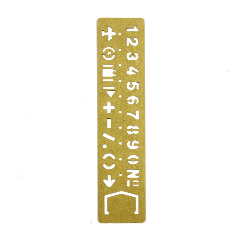 

Hollow Out Cute Metal Bookmark Ruler Drawing Painting Template Ruler for Scrapbooking, Card and Craft Projects