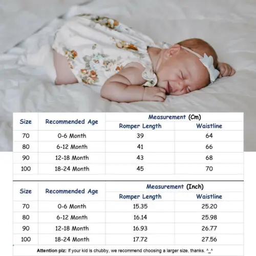 Комбинезон для новорожденных с цветочным принтом на возраст 0-24 месяца | Мать и