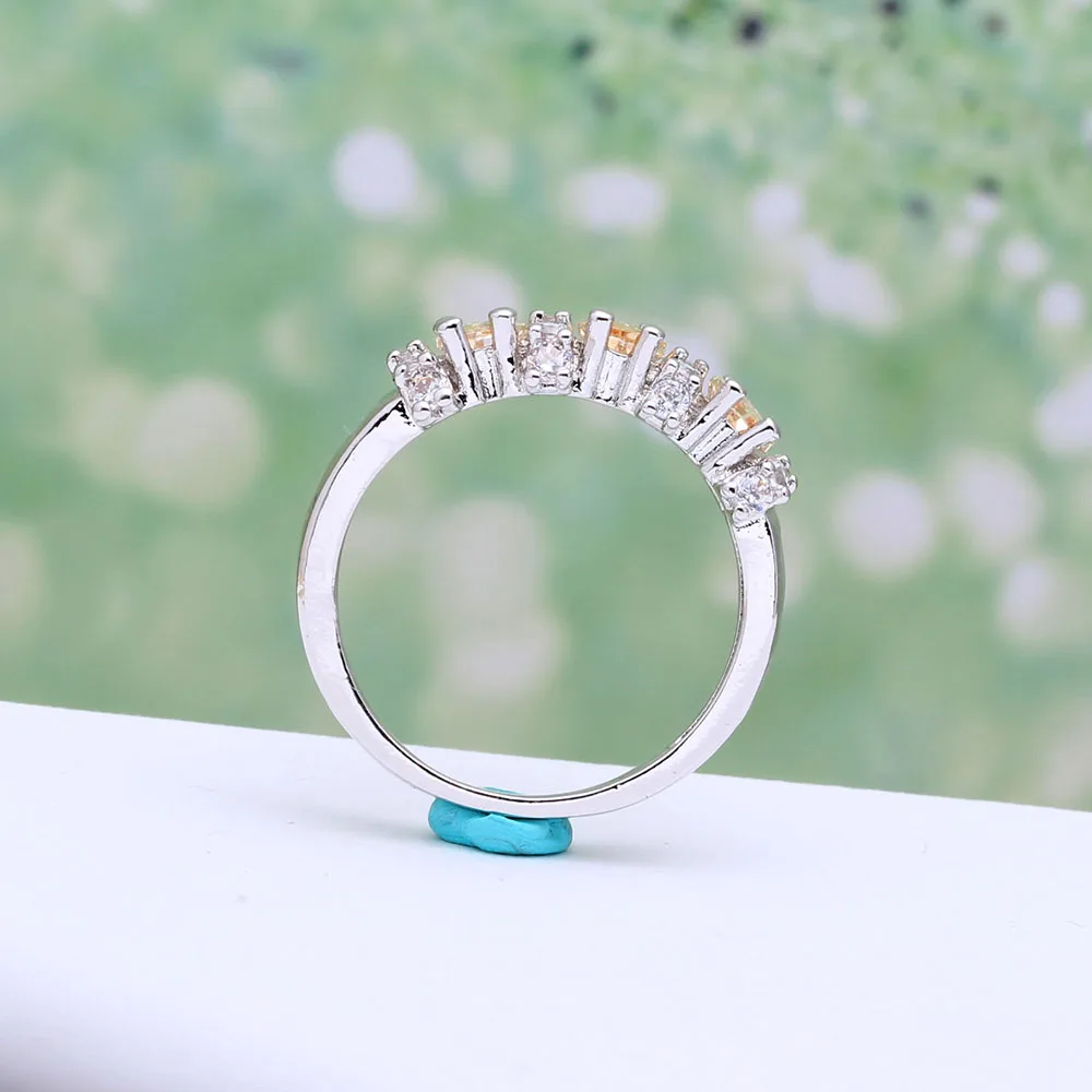 Ювелирные изделия цвет шампанского искусственное кольцо на палец Женское