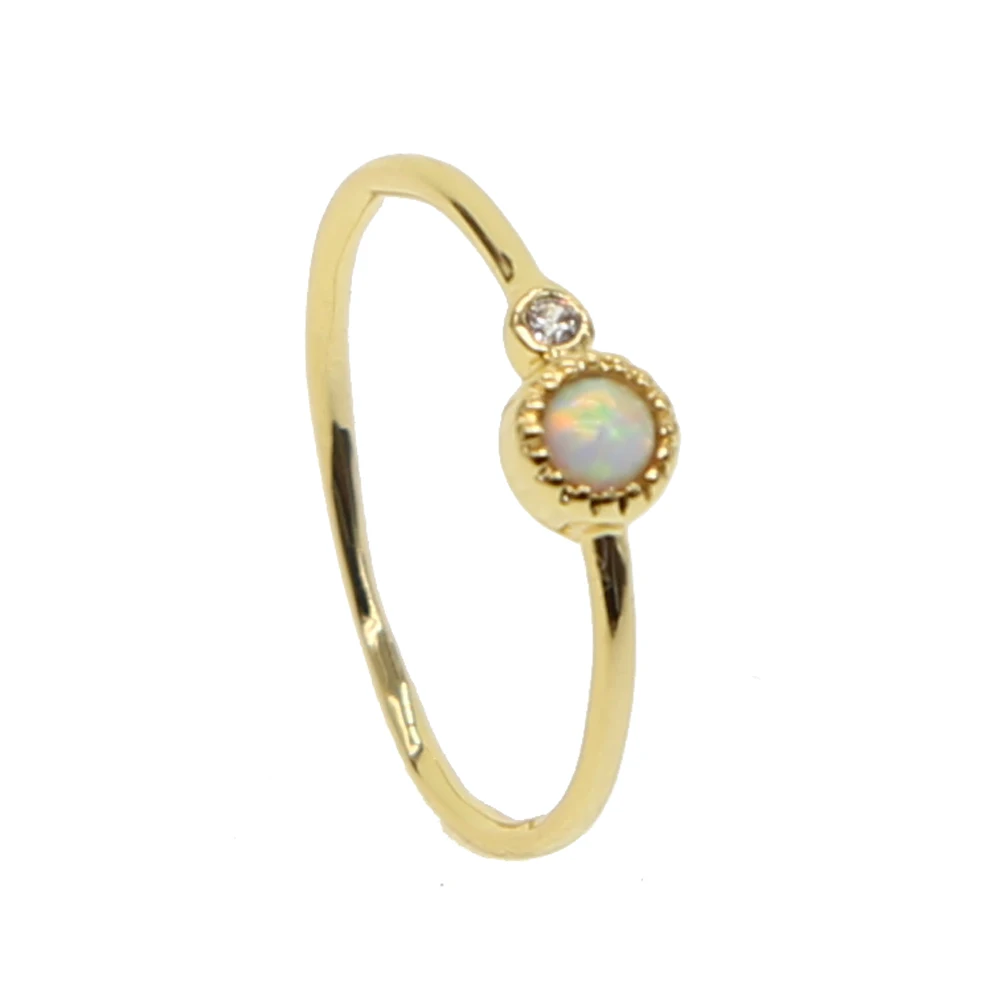 Новые модные ювелирные украшения с золотым опалом высшего качества нежные