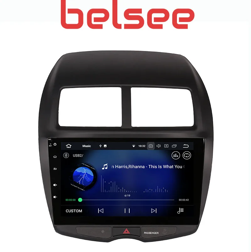 Автомагнитола Belsee для Mitsubishi ASX мультимедийный плеер на Android 8 0 с GPS навигацией 2010