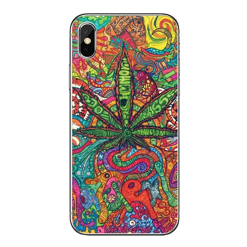 Для Huawei P20 Lite Nova 2i 3i 3 GR3 Y6 Pro Y7 Y8 Y9 Prime 2018 2019 Psychedelic Ganja Pot Leaf Art Poster силиконовые чехлы |