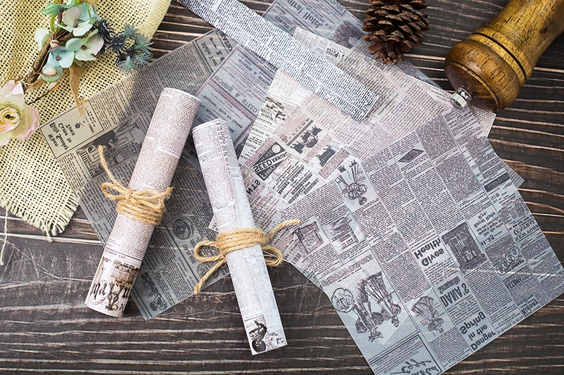 8 P/PACK Ретро Цветы/карты/газет/навигация без резинки руководство Материал декоративные наклейки DIY дневник в стиле Скрапбукинг стикер