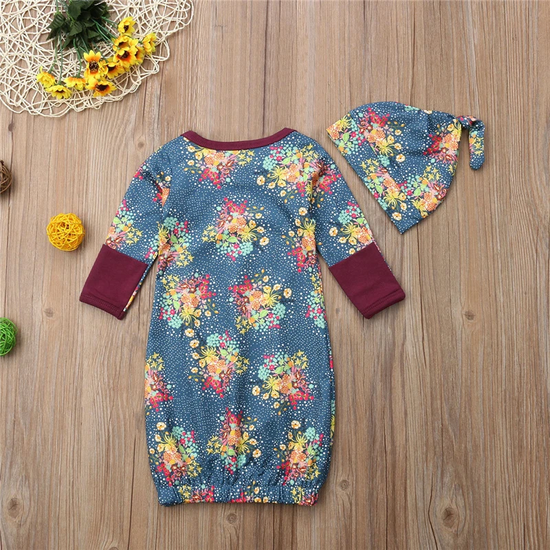 2 предмета Одежда для новорожденных Милая одежда малышей комбинезон с длинными