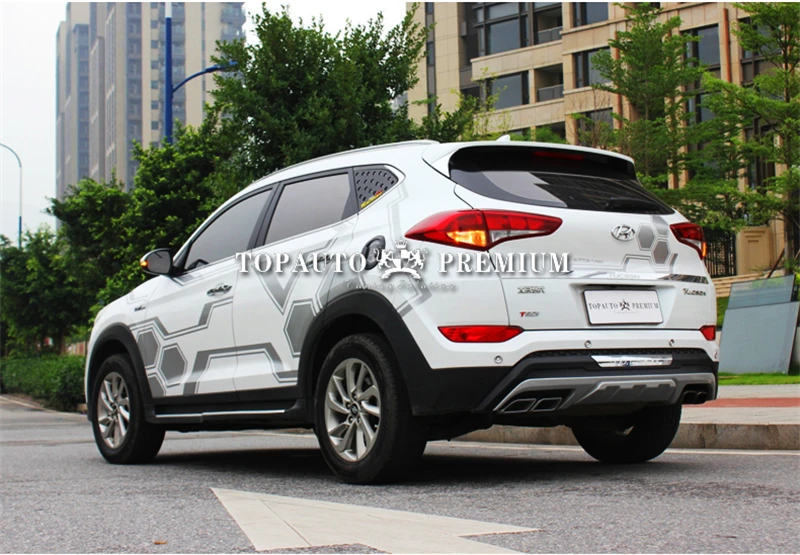 Используется для hyundai new tucson Window Louver2018 год PP пластик солнцезащитный козырек заднего стекла украшение автомобиля переоборудование