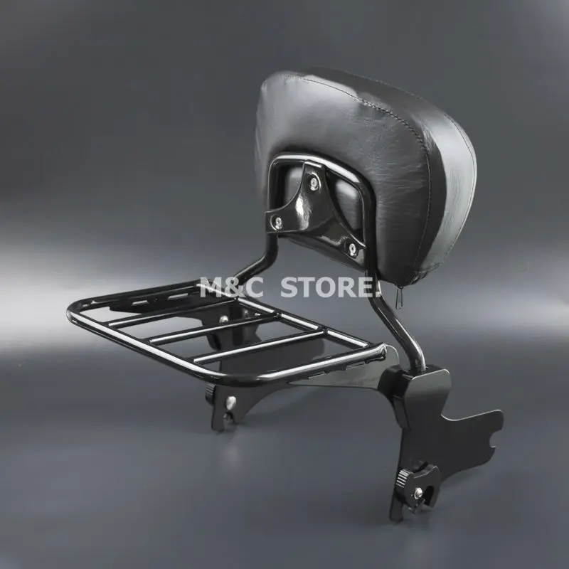 Задняя багажная стойка для мотоцикла + спинка шина Harley Touring Road King Street Glide Electra Classic