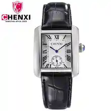 Hot CHENXI Brand Leather Strap Classic Women Business Women Quartz Watches Woman Ultra Thin Dial girls Lovers Watches PENGNATATE