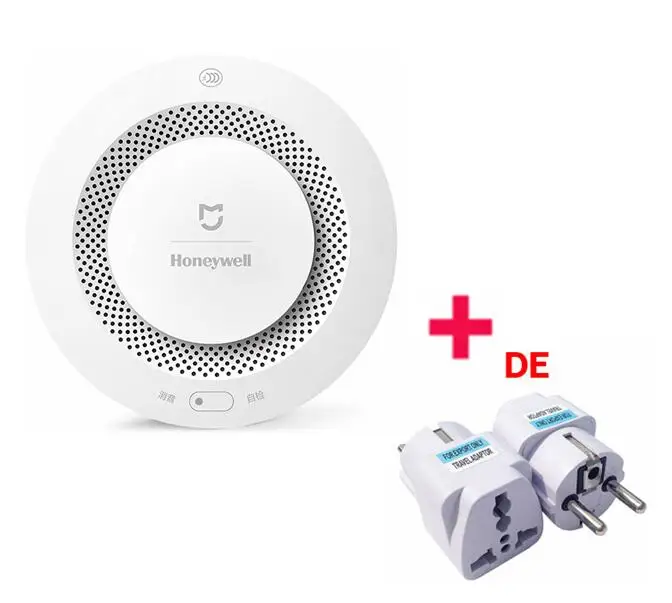 Xiaomi Honeywell детектор газа сигнализации, Aqara Zigbee пульт дистанционного управления CH4 мониторинг потолка и настенный легко установить работу приложение Mijia - Цвет: add big EU plug