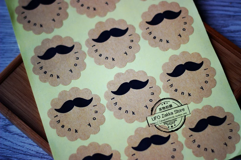 360 шт. бесплатная доставка ретро стикер в виде усов/стикер подарок клейкая бумага
