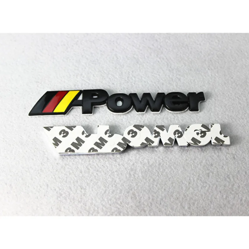 Металлический M POWER MPOWER логотип Автомобильный задний багажник значок наклейка