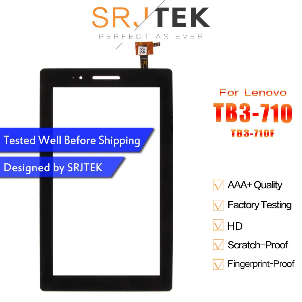 Srjtek для Lenovo TAB 3 Essential 710F Tab-3710F TB3-710F сенсорный экран дигитайзер сенсор внешнее