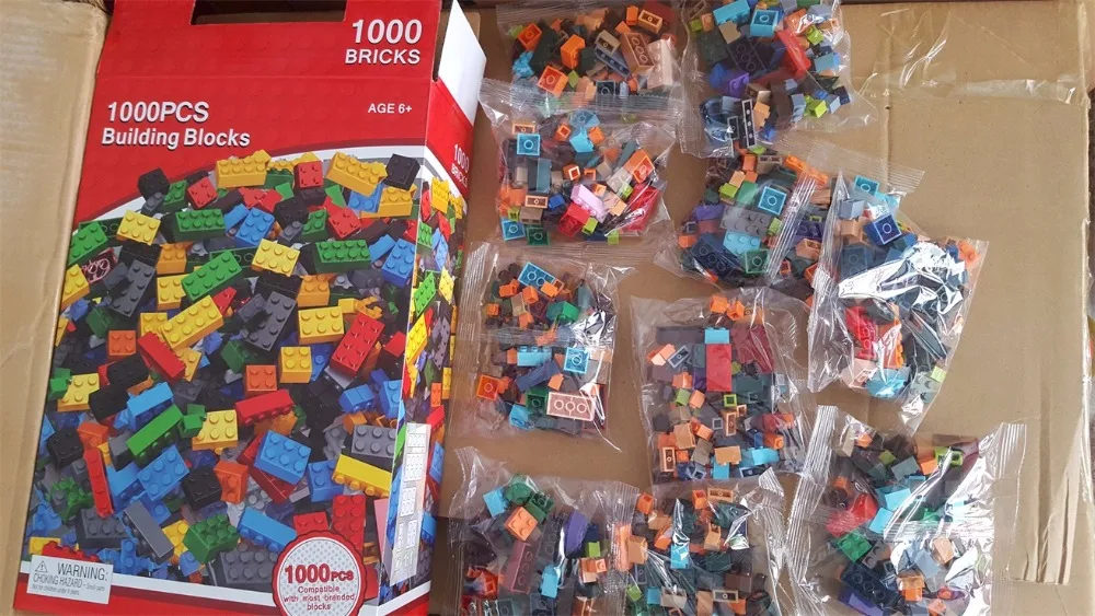 1000 шт оптом пластиковые строительные блоки для данные аукциона образовательные