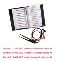 1206 0805 0603 smd resistors capacitors sample book combo assortment kit rcmall diy0045 diy0043 diy0042
