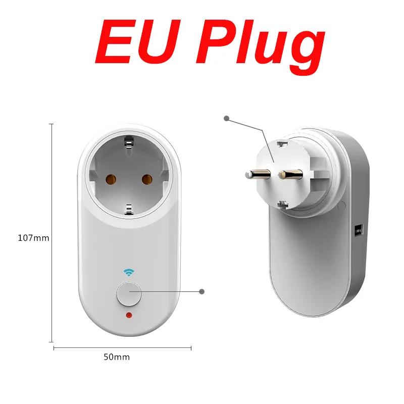EU Model Умный Штепсель Vhome 16A EU/UK/US USB Wifi с разъемом Alexa Google home Audio, беспроводное управление, умная розетка с телефоном Android ios - Тип: EU Model