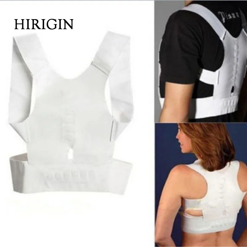 Магнитная корсет из неопрена для спины осанки корректор-выпрямитель плечевой ремень для грудной головной боли в спине