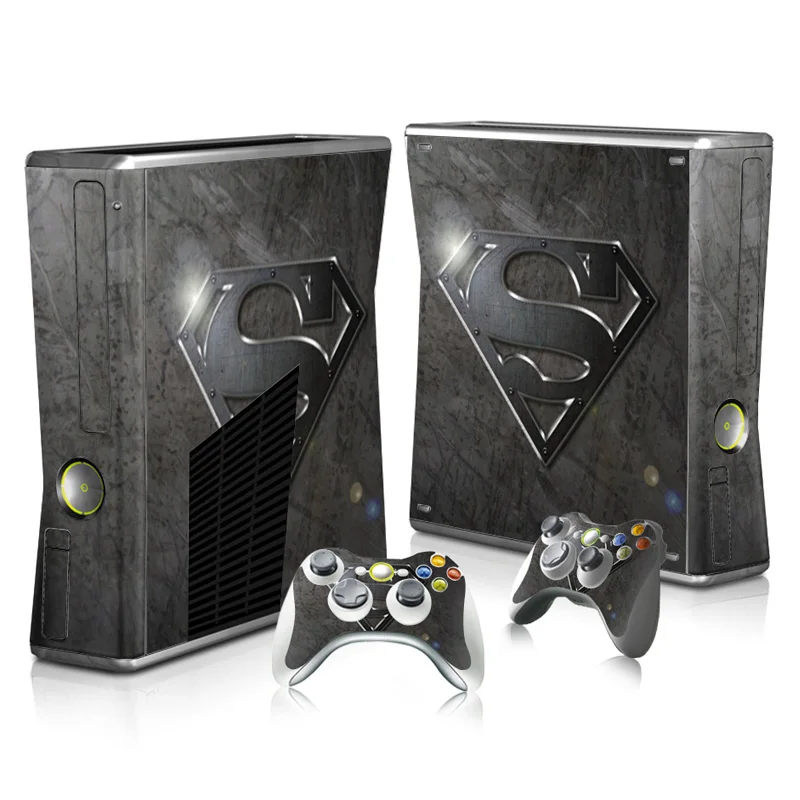 Бэтмен Джокер и Супермен кожи наклейка для Xbox 360 Slim консоль и контроллеры Скины стикеры s для Xbox360 тонкий винил
