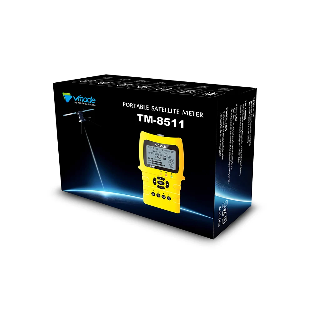 Vmade оригинальный DVB S2 спутниковый искатель полный FTA Sat Finder 2 дюймов Поддержка