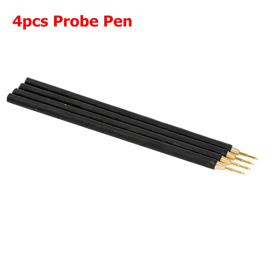 4PCS PROBE PEN Зеленый зажим 4 шт./компл. зонд ручки 4pcs булавки с подключить кабель с разъемом для подзарядки светодиодный рамка фонового режима отладки OBD2 программирования для KTAG/KESS ЭБУ доска - Цвет: 4PCS PROBE PEN