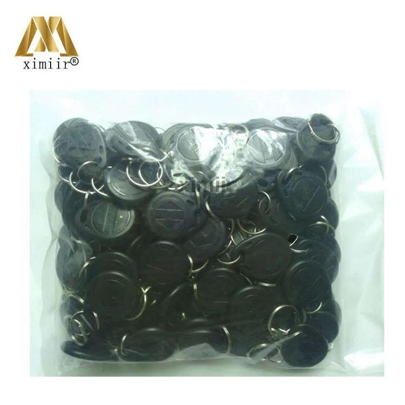 

100PCS/LOT 125KHZ rfid card TK4100 RFID keytag hotel door access control card reader Keytag