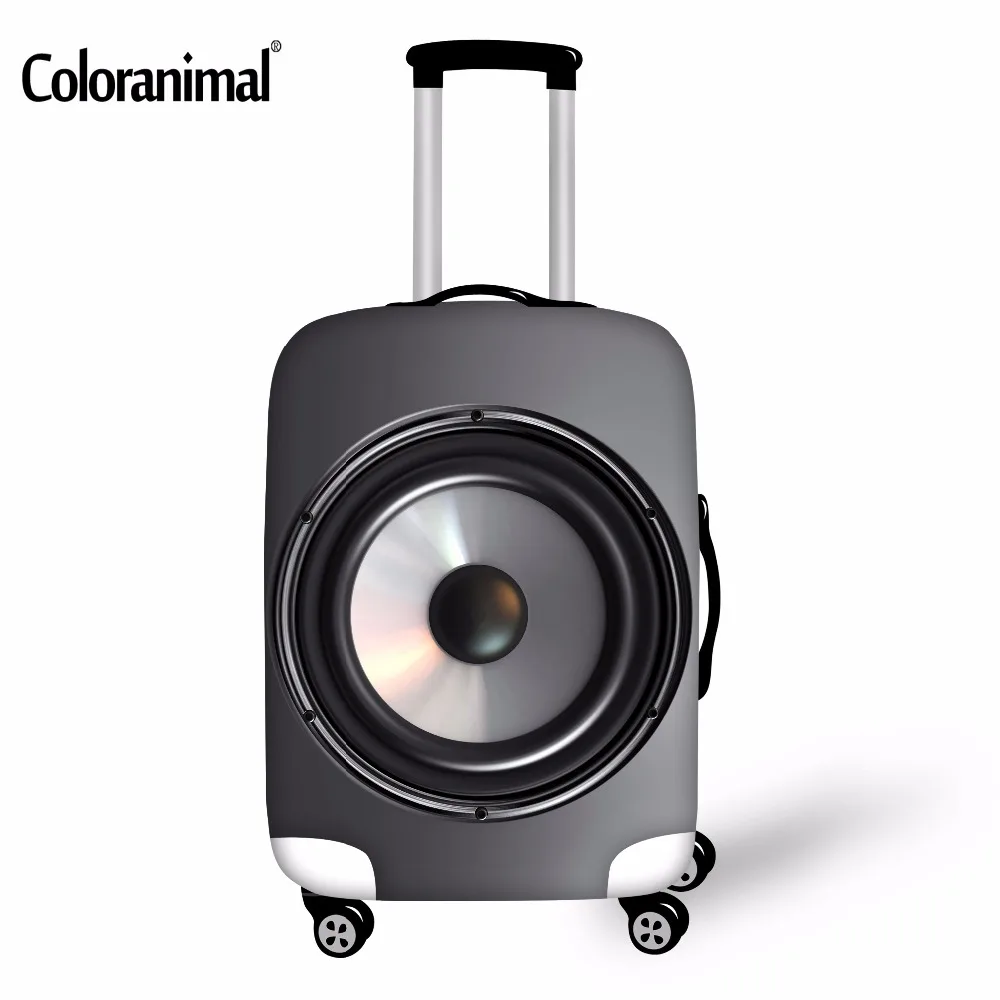 Дорожный эластичный чехол для чемодана Coloranimal с принтом звука 18 30 дюймов молнией