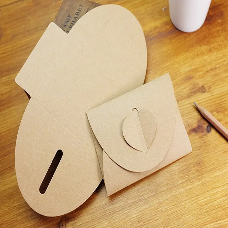 3 шт. простой бумажный конверт для влюбленных Kraft Airmail классический креативный