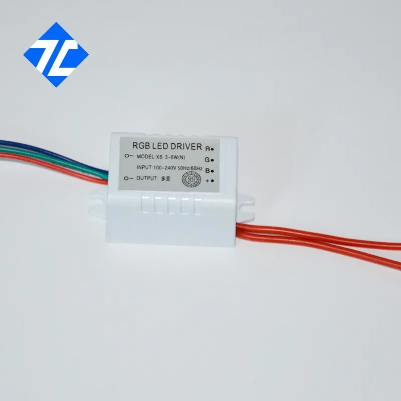 Бесплатная доставка 1 шт. самоуправление 3 Вт-6 Вт RGB led лампа драйвер прожектор