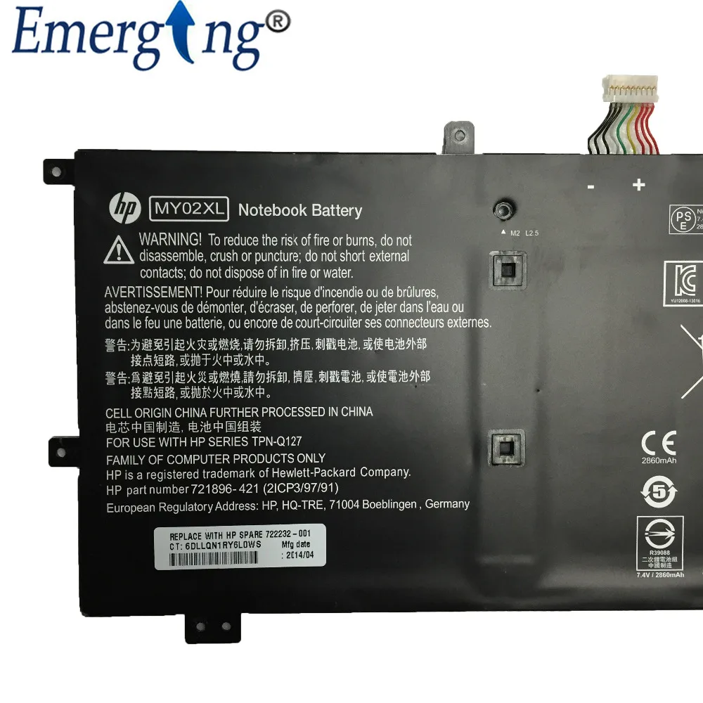 7 4 В 21WH новый оригинальный аккумулятор для ноутбука HP slaebook 10-h000sa X2 10-h010nr планшет