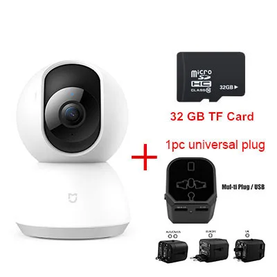 Universal 32G SD Обновленная версия Xiaomi Mijia 1080P HD Смарт ip-камера WiFi панорамирование ночного видения 360 угол видео веб-камера мониторинг для детской безопасности - Цветной: Universal 32G SD