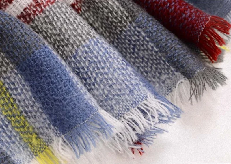 Winter Triangle Scarf For Women Brand Designer Shawl Cashmere Plaid Scarves Blanket Wholesale Dropshipping S027-style 5 |