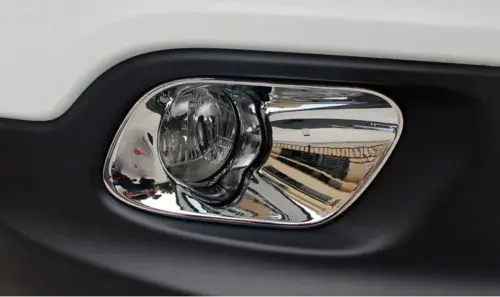 Подходит для Jeep Cherokee 2014 2015 2016 Хром ABS Передние противотуманные фары планки крышка