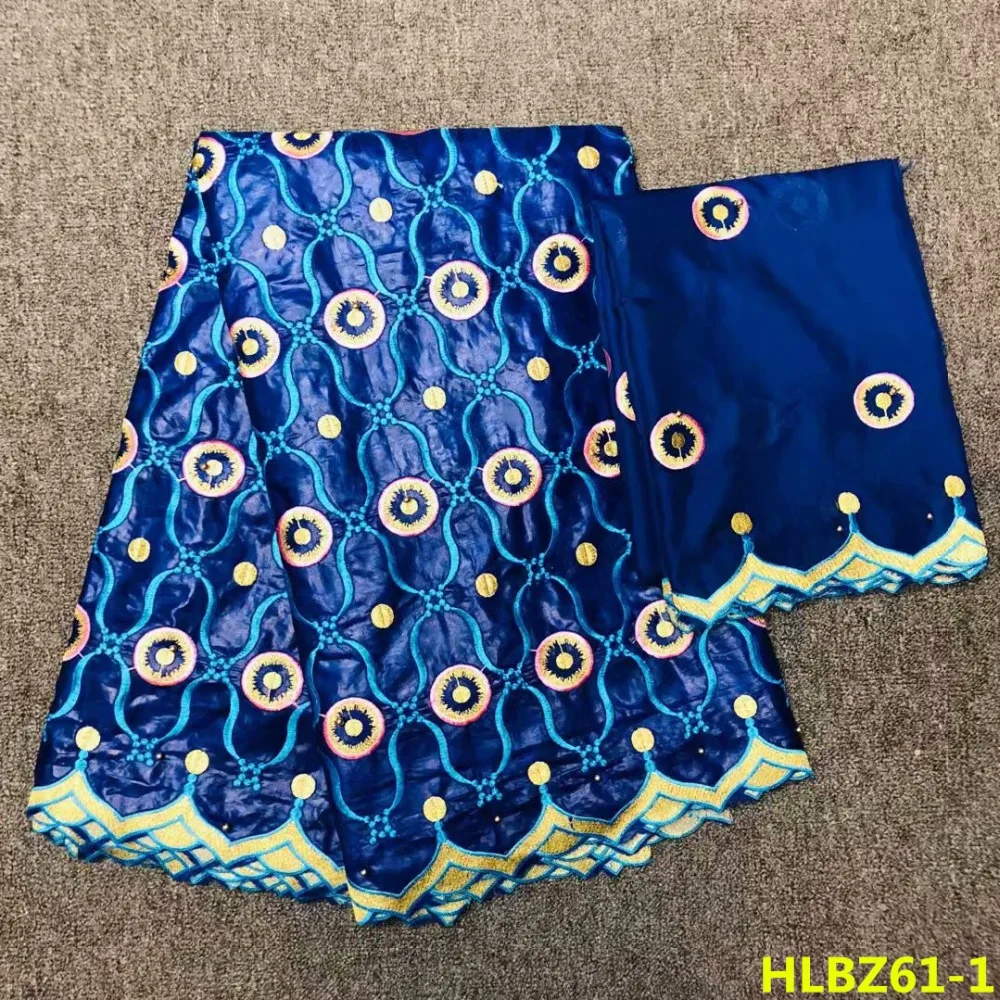 Высококачественный вышитый базин богатый Getzner с 2 ярдами африканский тюль сетка