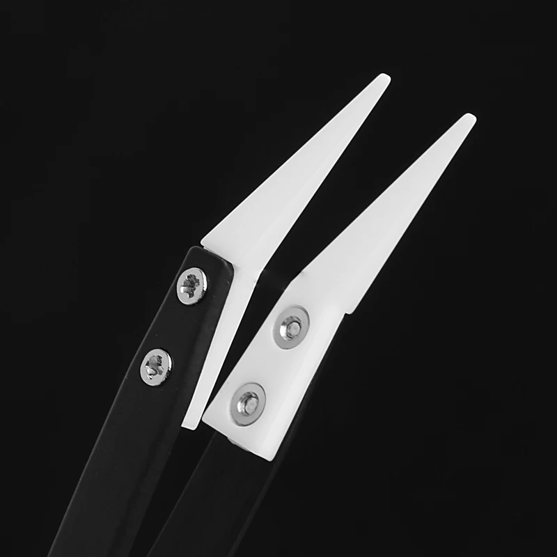 Керамический пинцет с острым наконечником 130x10 мм для электронного оборудования