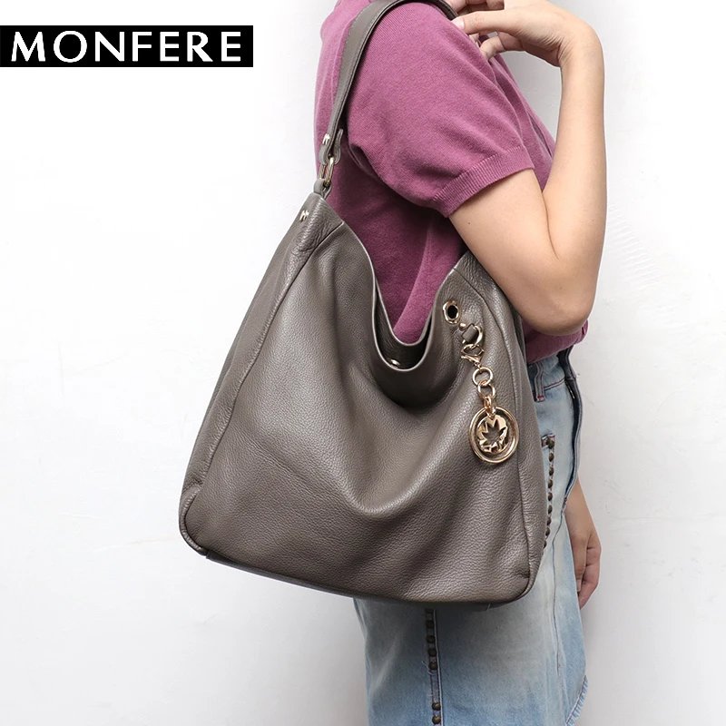 MONFERE бренд высокое качество кожаные сумки узлы сумка для женщин мягкая