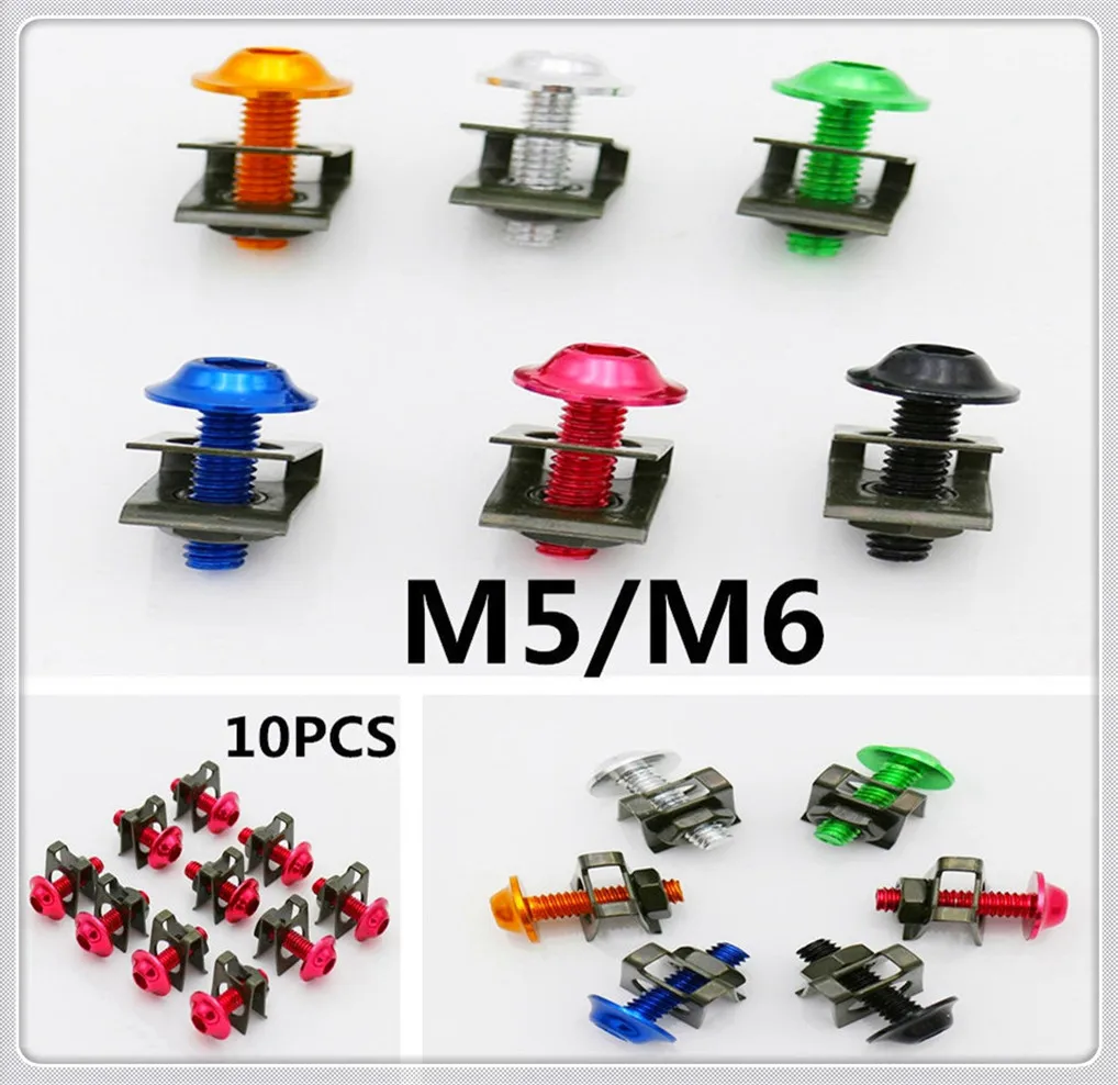 Мотоцикл M5 5 мм 6 m6 обтекатель крепежные зажимы винты пружинная гайка болт для SUZUKI