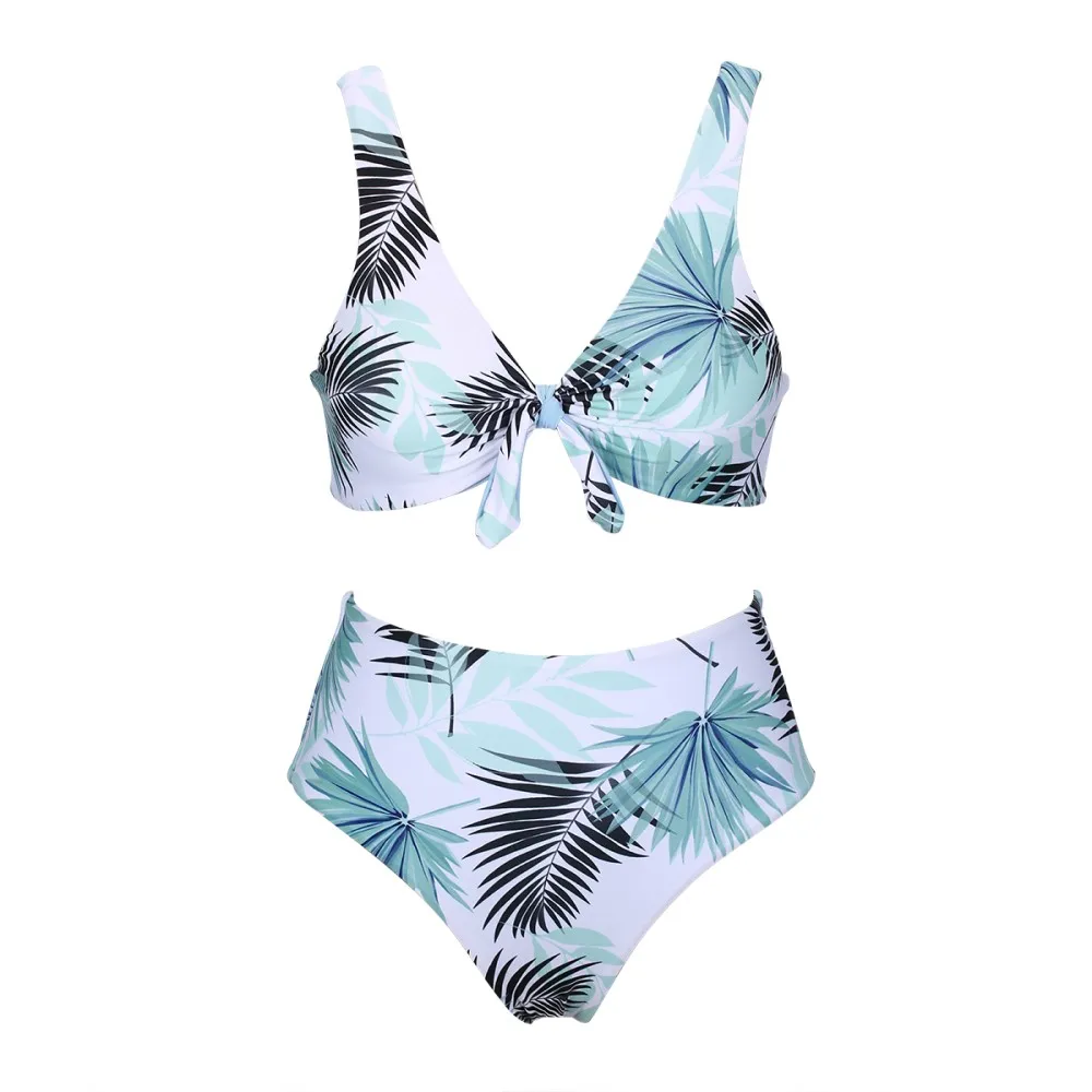 Женский купальник-бикини с цветочным принтом Trangel купальник высокой талией