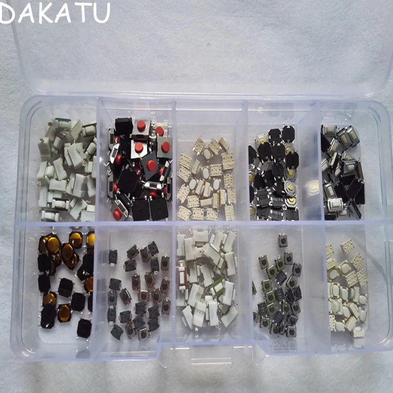 

DAKATU 10 Types Tactile Push Button Switch Car Keys Remote Key Button Microswitch For Hyunda Kia VW Toyota Buick