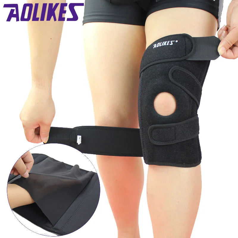 Спортивные наколенники AOLIKES 1 шт. поддержка четырех пружин Эва дышащий Бандаж